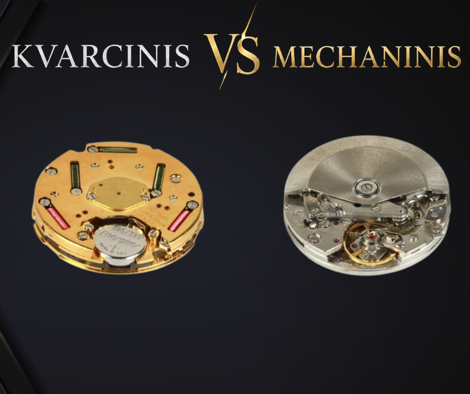 Kuo skiriasi kvarcinis ir mechaninis laikrodis realybėje?
