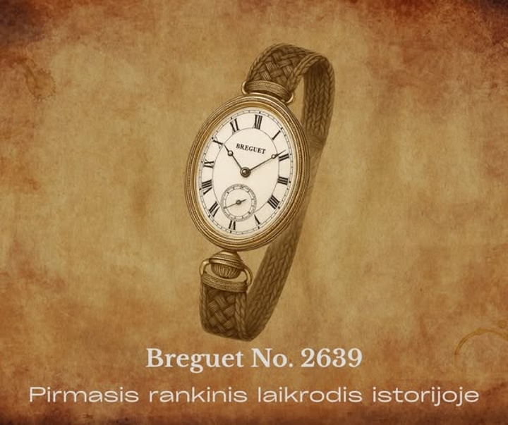 🕰️ Pirmasis rankinis laikrodis istorijoje